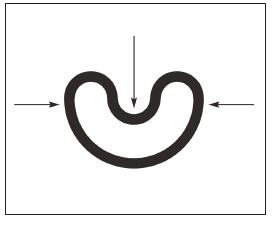 Seal installation - deforming the seal